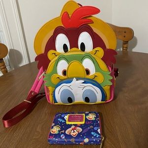 Loungefly Three caballeros mini backpacks and wallet set